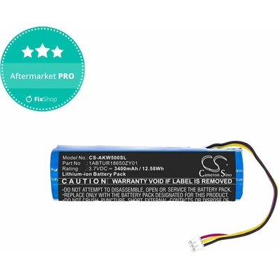 Baterie pro Akai 5000 Solo, Ewi 5000, 3400mAh, Li-Ion, 3.7V, 1ABTUR18650ZY01, HQ