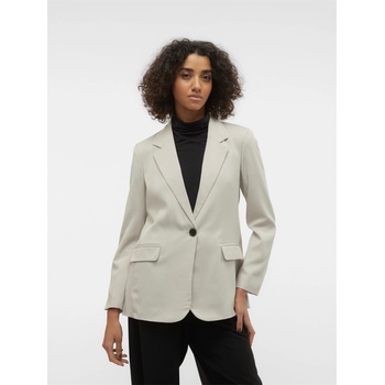 Vero Moda Сако Vero Moda Women's Long Sleeve Relaxed Fit Blazer - Silver Lining