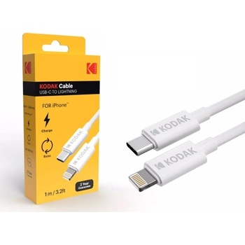 Kodak Кабел USB-C - USB-C Kodak Charging and Sync Cable For Android 5V/2A , 1м Бял 30425972 (30425972)