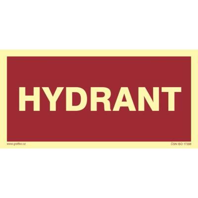 Grafiko | Hydrant - fotoluminiscenční - Materiál Samolepící PVC folie, Rozměr 400x200mm