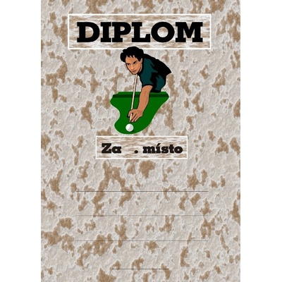 VIZINGR Kulečník diplom A4 č.5