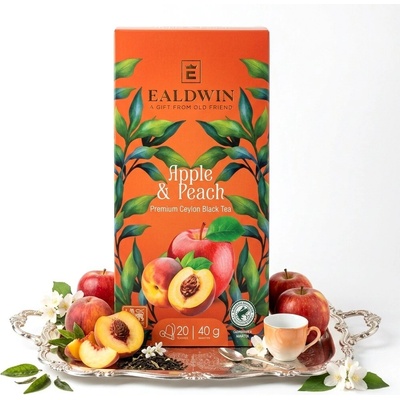 Ealdwin Apple Peach černý čaj 20 ks