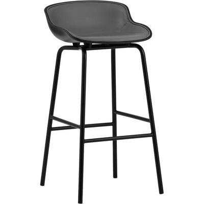 Normann Copenhagen Hyg Barstool 75 black/ultra leather