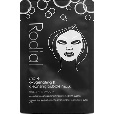 Rodial Snake Oxygenating & Cleansing Bubble Mask почистваща и детоксикираща маска с активен въглен за жени 1 бр