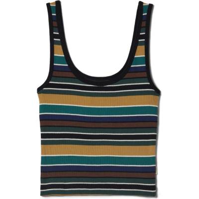 Brixton Дамски топ Brixton Women's Ringer Organic A-Tank Top - Multi Retro Stripe - размер XL (916-5603-0115)