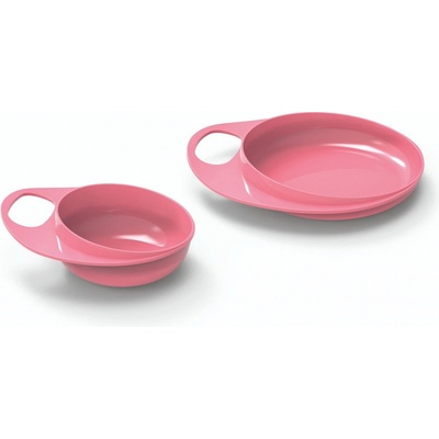 NUVITA Talíř a miska Pastel pink