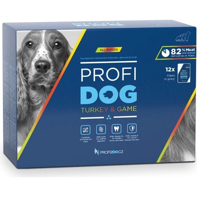 Profidog Adult filety morčacie a zveriny v šťave 12 x 85 g