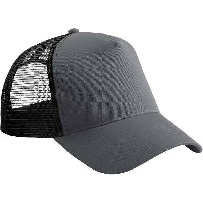 Beechfield B640 5 panelová Trucker sivá Graphite čierna
