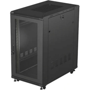 Lanberg Сървърен шкаф Lanberg 19" 22U 600x1000 свободностоящ с перфорирана врата черен (FF01-6022-23B)