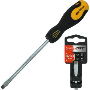 VERKE Плоска отвертка 6x100mm S2 66474 (V86442)