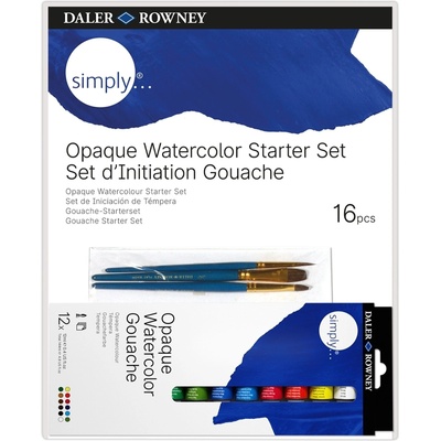 Daler-Rowney Simply Opaque Комплект акварелни бои 12 x 12 ml 16 бр (126100005)