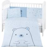 KikkaBoo Бебешки спален комплект 6 части 70/140 Bear with me Blue (41101060118) - tary