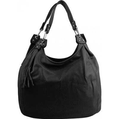 Barebag Praktická veľká dámska kabelka cez rameno čierna