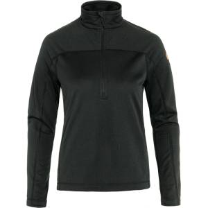 Fjällräven Дамски поларен пуловер Fjällräven Women's Abisko Lite Fleece Half Zip Fleece jumper - Black (105-4199-0113)