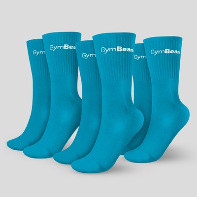 GymBeam ponožky Socks 3Pack Aquamarine – Zboží Dáma