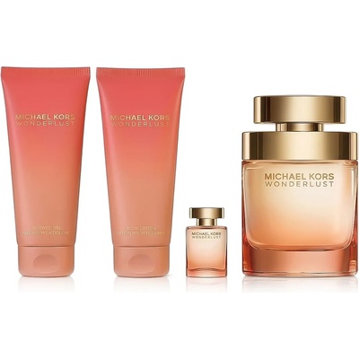 Michael Kors Wonderlust Подаръчен комплект EDP 100 ml + EDP 4 ml + душ гел 100 ml + лосион за тяло 1