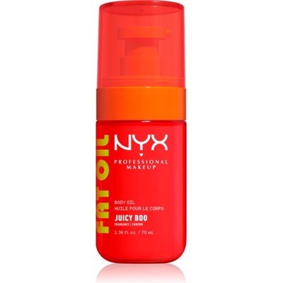 NYX Professional Makeup Fat Oil Body подхранващо масло за тяло придаващ хидратация и блясък с аромат Juicy Boo 70ml