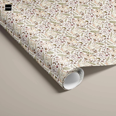 Balicí papír na míru: Psaní z lásky (84x80cm)