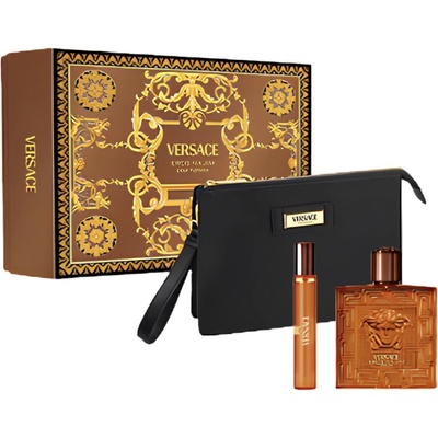 Versace Eros Eros Najim EDP pro muže 100 ml + Eros Najim EDP pro muže 10 ml + kosmetická taška
