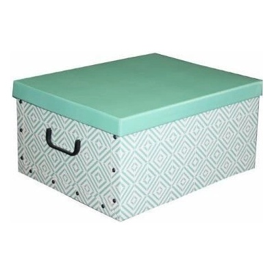 Compactor Skladací úložný box PVC so zipsom Nordic 50 x 38.5 x 24 cm, zelený