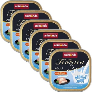 Animonda Vom Feinsten Adult Cat Milkies - пиле с кремообразно ядро 6 x 100 г