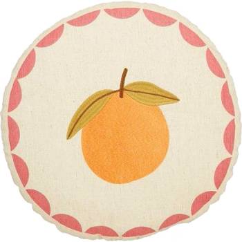 MICA ДЕКОРАТИВНА ВЪЗГЛАВНИЦА orange h10хd40см КРЪГЛА (1177173)