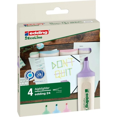 Edding Ecoline 24 sada 4 pastelových barev
