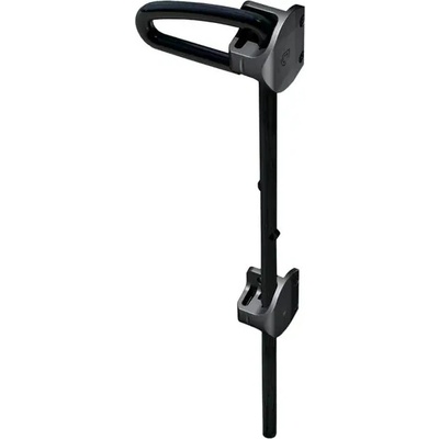 Uzamykatelný závorový uzávěr pro brány – 610 mm, nerezová ocel, černá