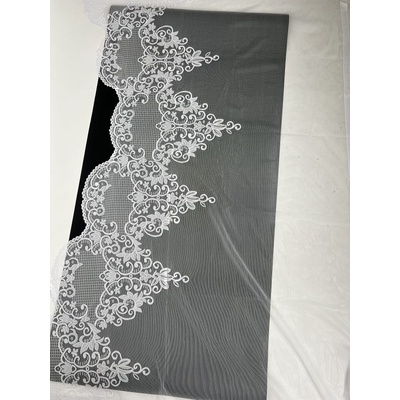 HT Familex Bílá záclona oblouk Bílá, 160x320cm