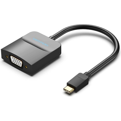 Vention Преходник Vention TDDBB, от USB-C(м) към VGA(ж), черен (TDDBB)