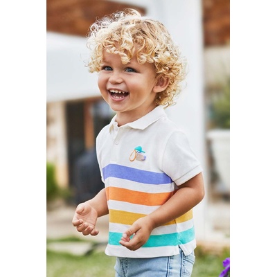 MAYORAL Бебешка тениска с яка Mayoral в бежово с десен (1108.3M.Baby.PPYH)
