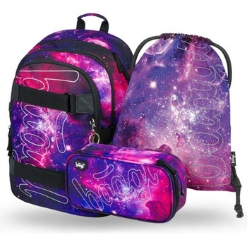 Baagl КОМПЛЕКТ 3 Skate Galaxy: раница, несесер, торбичка
