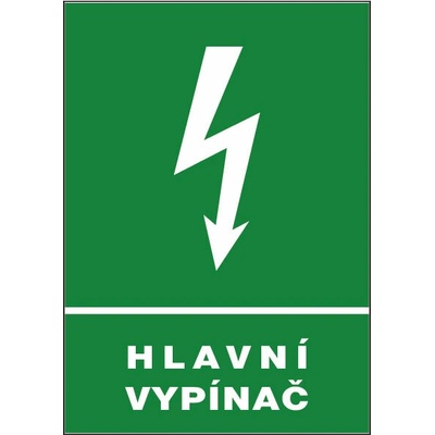 ČERVA Tabulka bezpečnostní - Hlavní vypínač 9903001799999