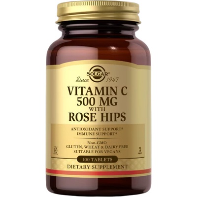 Solgar Vitamin C 500 mg with Rose Hips 100 tabliet