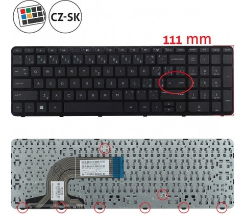 HP 15-E klávesnice