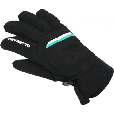 Blizzard Viva Plose ski gloves black white turquoise