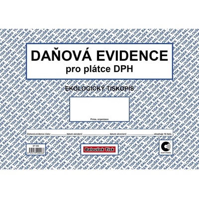 Baloušek Tisk ET330 Daňová evidence pro plátce DPH – Zboží Mobilmania