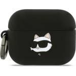 Karl Lagerfeld Силиконов калъф Karl Lagerfeld 3D Logo NFT Choupette Head за AirPods Pro 3 черен (KLAP3RUNCHK)