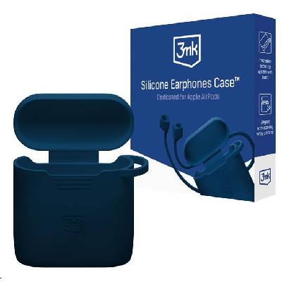 3mk Silicone AirPods Case pro Apple AirPods 3rd gen., modrá
