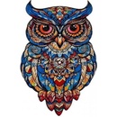 Ostatné stavebnice Kruzzel 24551 Drevené puzzle sova, 177 ks