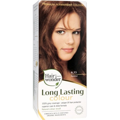 Hairwonder by Hennaplus Dlouhotrvající barva OŘÍŠKOVÁ 6.35