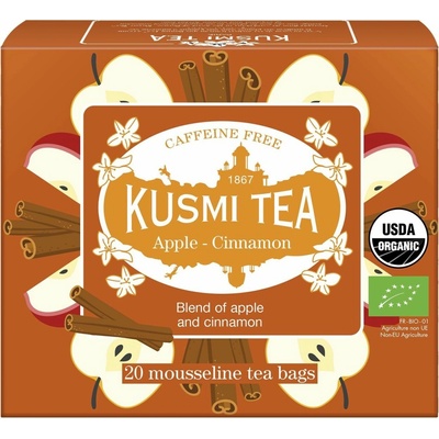 Kusmi Tea Jablko so škoricou Bio 20 vrecúškov
