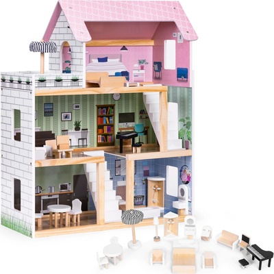 Eco Toys domček pre bábiky ružový