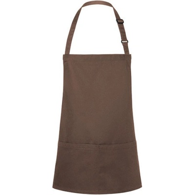 Karlowsky Krátká gastro zástěra KY123 Light-Brown 75x60cm