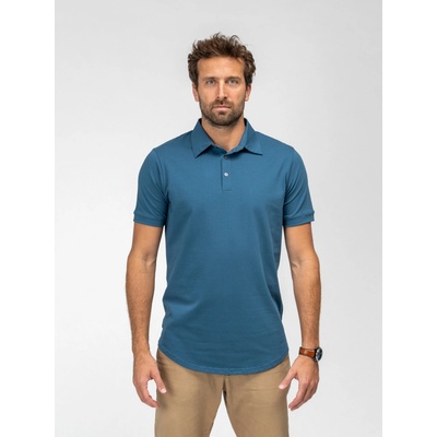 TallGuys pánská rozstřižená polokošile Denim blue