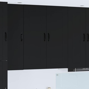 vidaXL Панел за миялна машина Kalmar Черно 80 x 31 x 100 см (884795)
