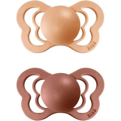 Bibs Couture silikon 2 ks Peach woodchuck