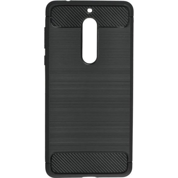 Image 1 of Forcell Противоударен Силиконов Калъф за Nokia 5.1, Forcell Carbon Case, Черен (5903396027482)