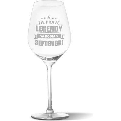 Sablio Pohár na víno Tie pravé legendy sa rodia v septembri 490 ml