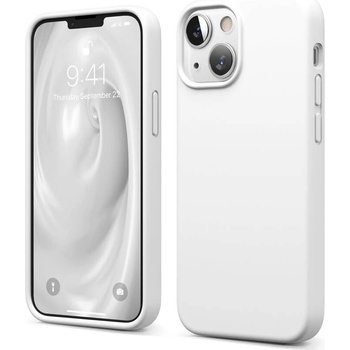 elago Soft Silicone Case - силиконов (TPU) калъф за iPhone 13 mini (бял)